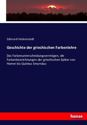 Geschichte der griechischen Farbenlehre
