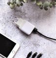 Doppel-USB-Netzteil weiß