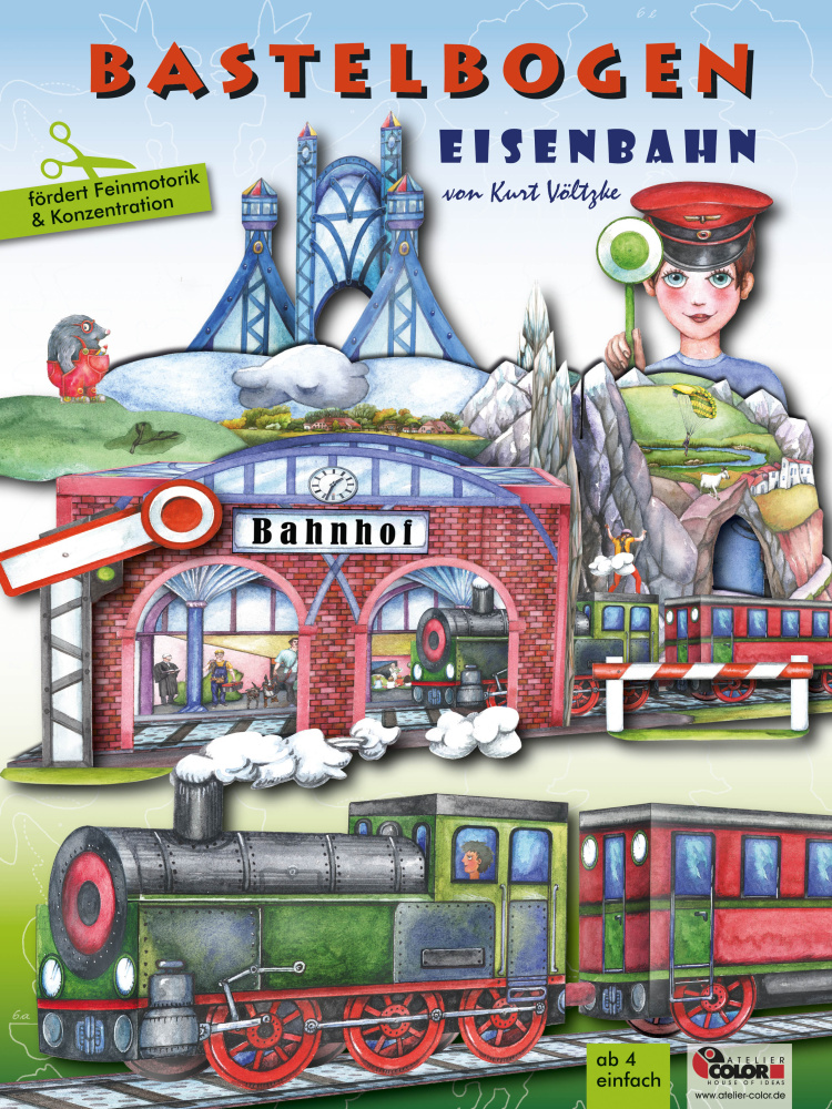 Bastelbogen Eisenbahn
