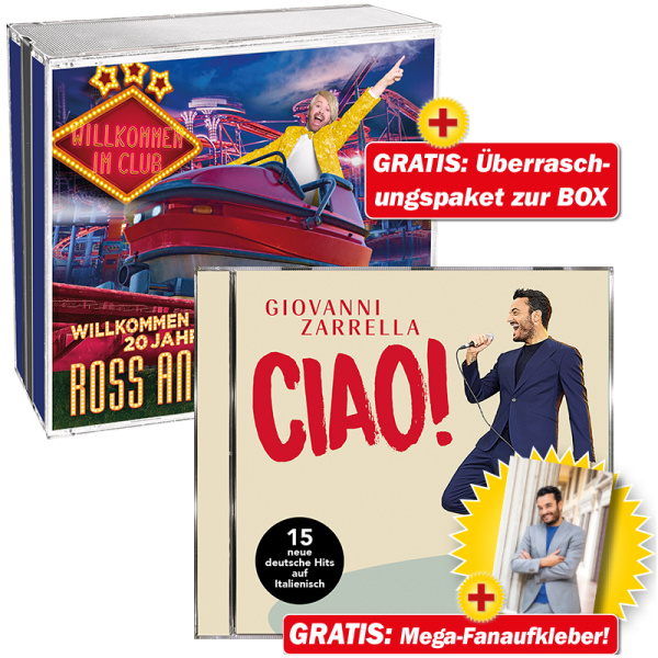 Willkommen im Club - 20 Jahre + CIAO! + GRATIS Giovanni-Fanaufkleber + Überraschung Ross Antony