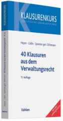 40 Klausuren aus dem Verwaltungsrecht