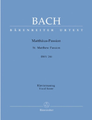 Matthäuspassion, BWV 244, Klavierauszug