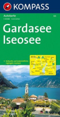 Kompass Karte Gardasee, Iseosee. Lago di Garda, Lago d' Iseo