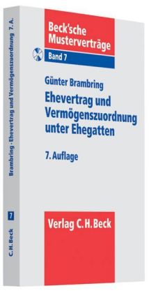 Ehevertrag und Vermögenszuordnung unter Ehegatten, m. CD-ROM