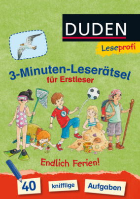 3-Minuten-Leserätsel für Erstleser: Endlich Ferien!