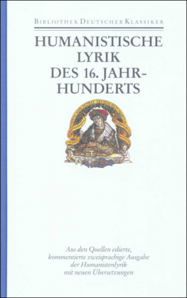 Humanistische Lyrik des 16. Jahrhunderts