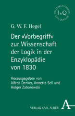 Der "Vorbegriff" zur Wissenschaft der Logik in der Enzyklopädie von 1830