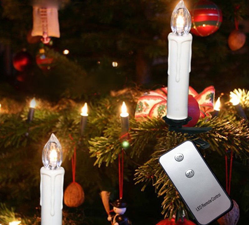 LED-Weihnachtskerzen 10tlg