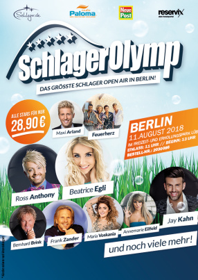 Ticket Schlager Olymp Berlin - 11.08.2018