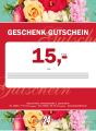 Geschenk-Gutschein im Wert von 15 EUR