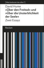 Über den Freitod / Über die Unsterblichkeit der Seele