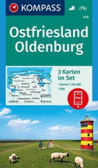 KOMPASS Wanderkarte Ostfriesland, Oldenburg