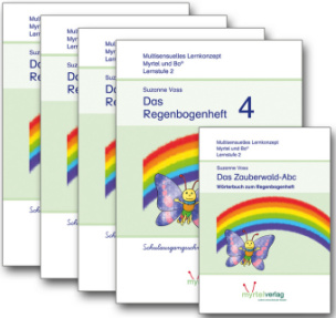 Regenbogenheft 1-4 Schulausgangsschrift + Das Zauberwald-ABC, 5 Bde.