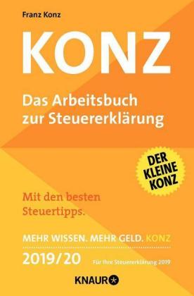 Konz, Das Arbeitsbuch zur Steuererklärung 2019/20