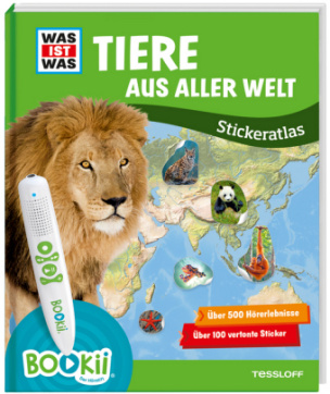 BOOKii® WAS IST WAS Stickeratlas Tiere aus aller Welt