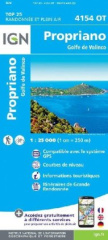 IGN Karte, Carte de randonnée (et plein air) Propriano Golfe de Valinco