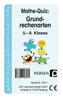 Mathe-Quiz: Grundrechenarten (Kartenspiel)