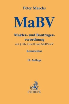 MaBV Makler- und Bauträgerverordnung, Kommentar