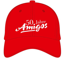 "Basecap Amigos ""50 Jahre"" rot"