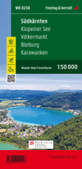 Südkärnten - Klopeiner See - Völkermarkt - Bleiburg - Karawanken, Wander + Radkarte 1:50.000