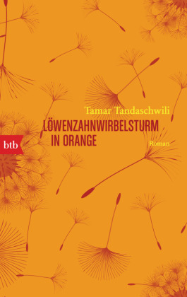 Löwenzahnwirbelsturm in Orange