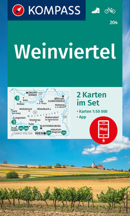 KOMPASS Wanderkarte Weinviertel