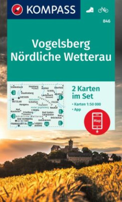 KOMPASS Wanderkarte 846 Vogelsberg, Nördliche Wetterau