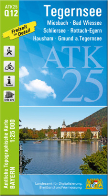 ATK25-Q12 Tegernsee (Amtliche Topographische Karte 1:25000)