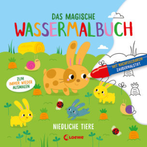 Das magische Wassermalbuch - Niedliche Tiere