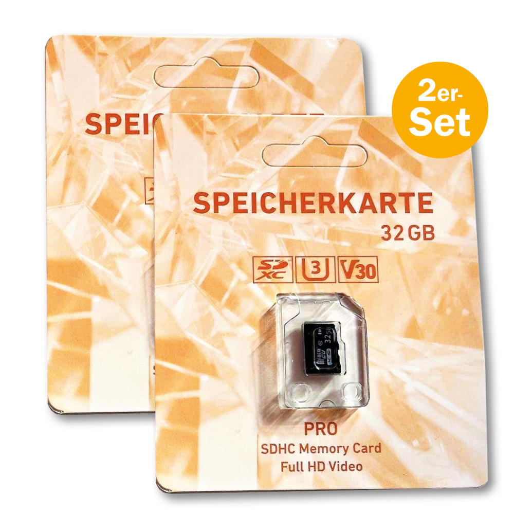 Sparset 2 Speicherkarten (2 x 32GB)