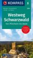 KOMPASS Wander-Tourenkarte Wander-Tourenkarte Westweg Schwarzwald 1:50.000