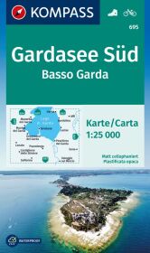 KOMPASS Wanderkarte 695 Gardasee Süd, Basso Garda 1:25.000