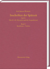 Inschriften der Spätzeit, 2 Teile