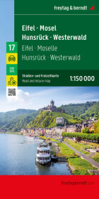 Eifel - Mosel - Hunsrück - Westerwald, Straßen- und Freizeitkarte 1:150.000, freytag & berndt