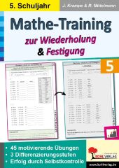 Mathe-Training zur Wiederholung und Festigung / Klasse 5