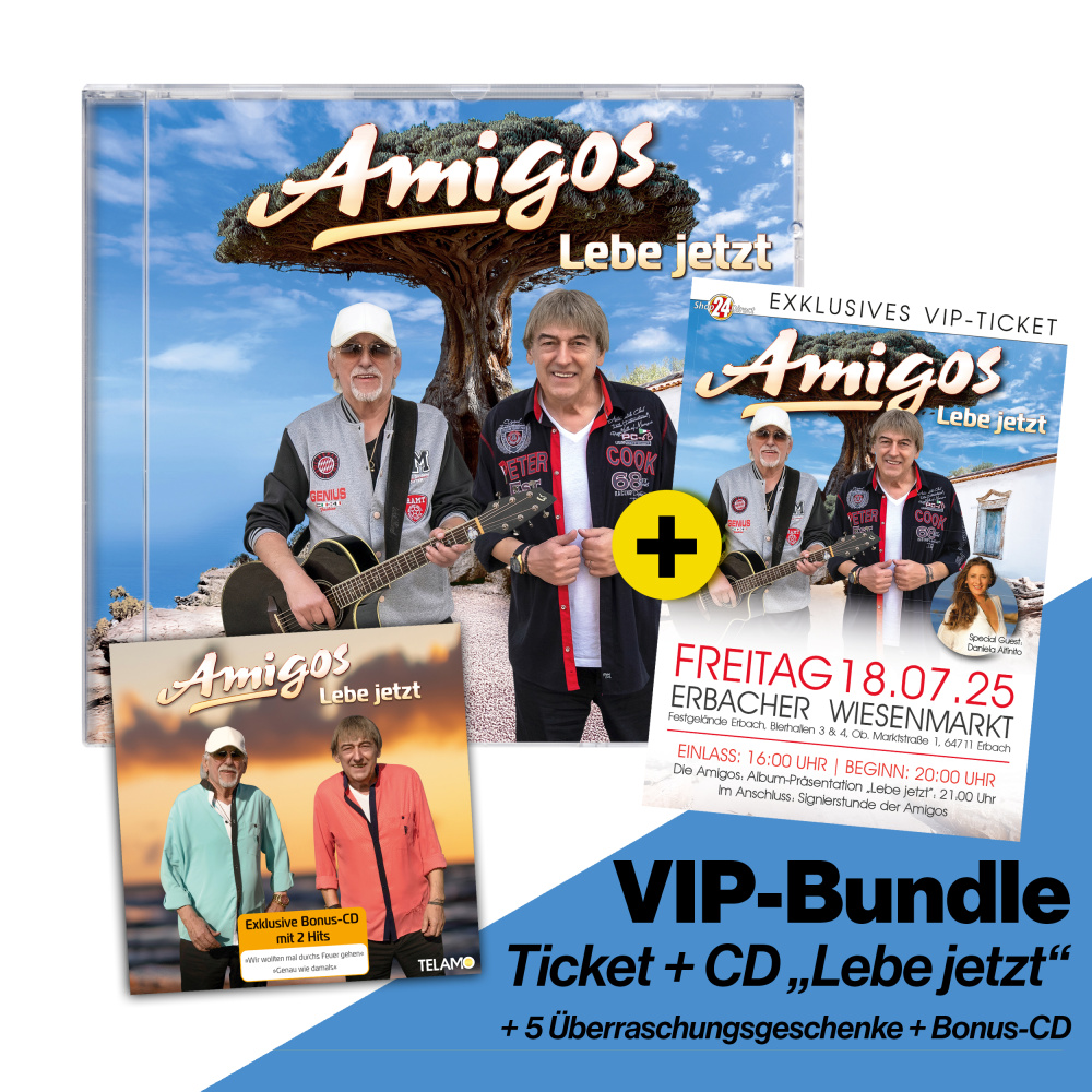 VIP-Bundle Konzert-Ticket + CD "Lebe jetzt"