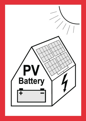 Feuerwehraufkleber PV+Speicher DIN A7 wetterfest (10 Expl.)