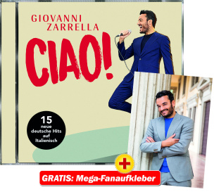 CIAO! + GRATIS Mega-Fanaufkleber
