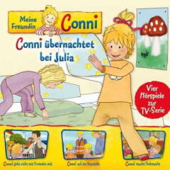 Meine Freundin Conni - Conni übernachtet bei Julia, 1 Audio-CD