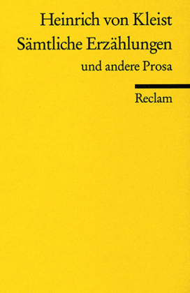 Sämtliche Erzählungen und andere Prosa