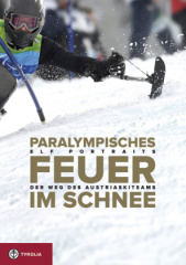 Paralympisches Feuer im Schnee