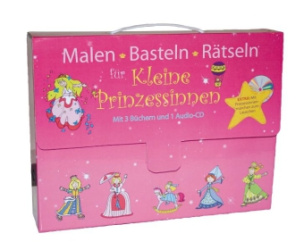 Malen, Basteln, Rätseln für kleine Prinzessinnen, Kinderkoffer, m. 1 Audio-CD