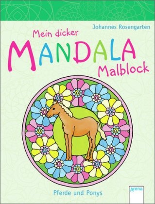 Mein dicker MANDALA Malblock - Pferde und Ponys