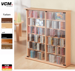 "CD-Schrank ""Roma - eiche-rustikal"" für 300 CDs"